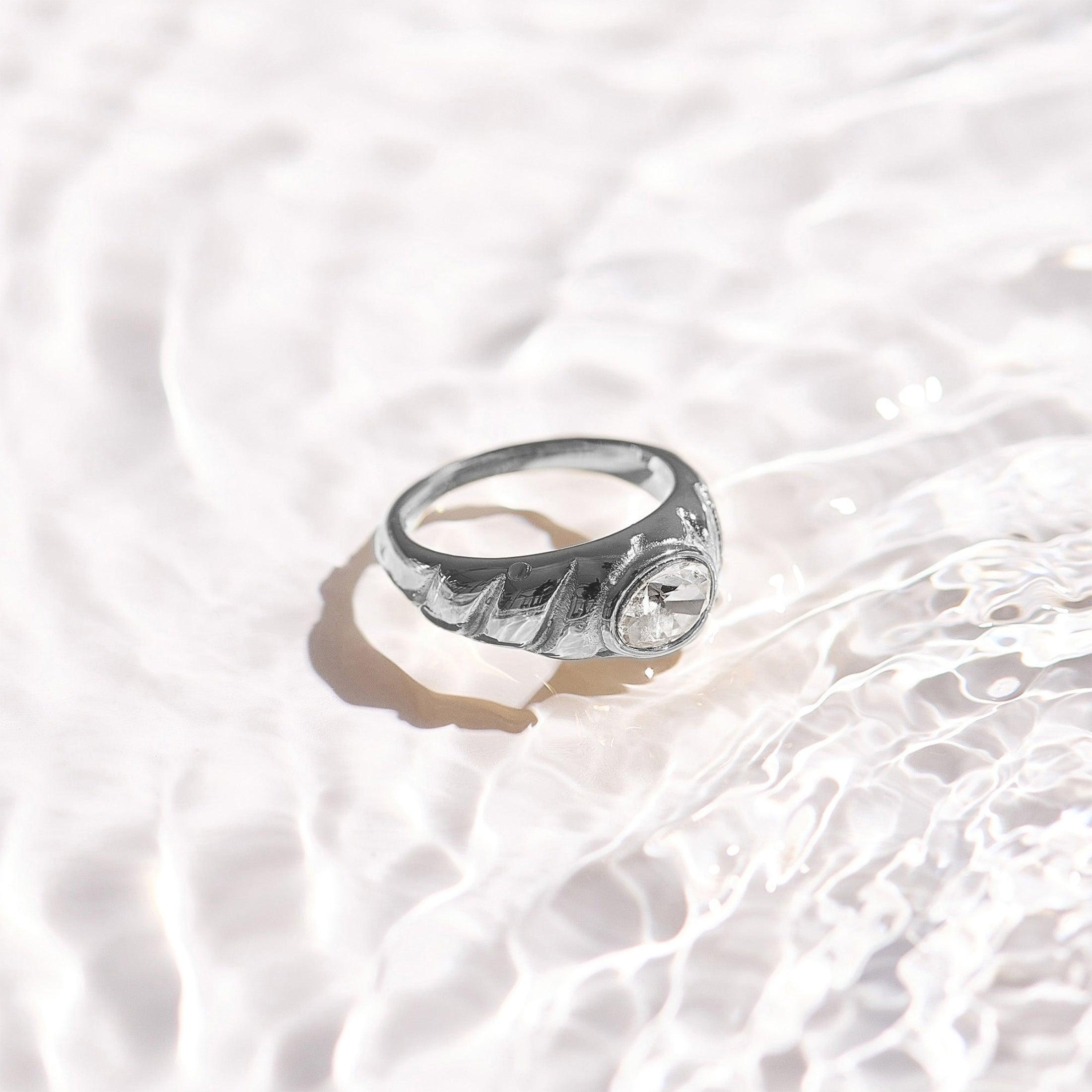 Oval Stone Dome Ring