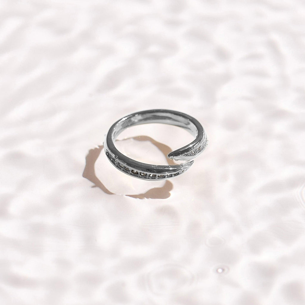 Crystal Curve Wrap Ring