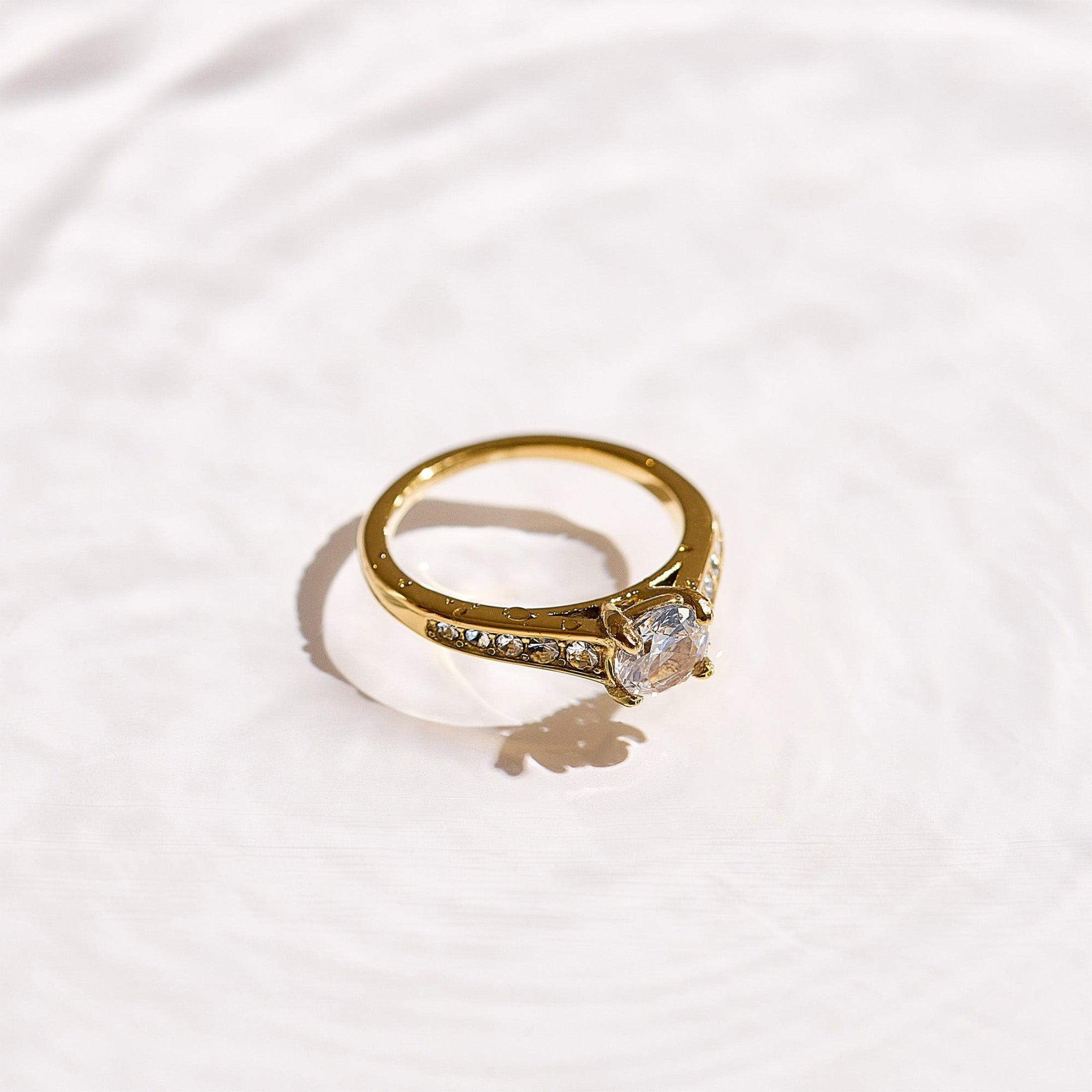 Travel Engagement Accent Ring